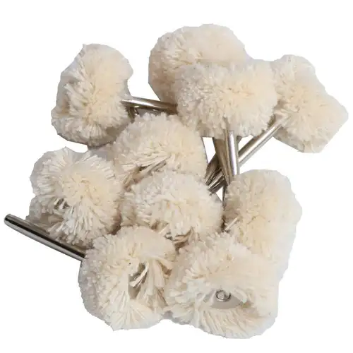 1" Wool Felt Grinding Sanding Head Abrasive Buffing Wheel 2.35/3mm Shank Cotton Thread Polishing Mini Brush for Dremel Dril - Image 20