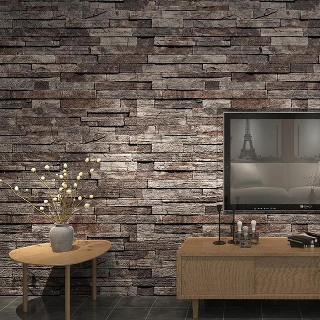 No Glue Wallpaper Antique Bricks Durable Retro Brick Pattern Wall No Glue Wallpaper Antique Bricks Durable Retro Brick Pattern Wall Pvc Paper Stone Design
