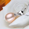 AAAA – pendentif en argent Sterling 925 pour femmes, perle d'eau douce naturelle, bijoux, Suspension, sans chaîne ► Photo 3/6