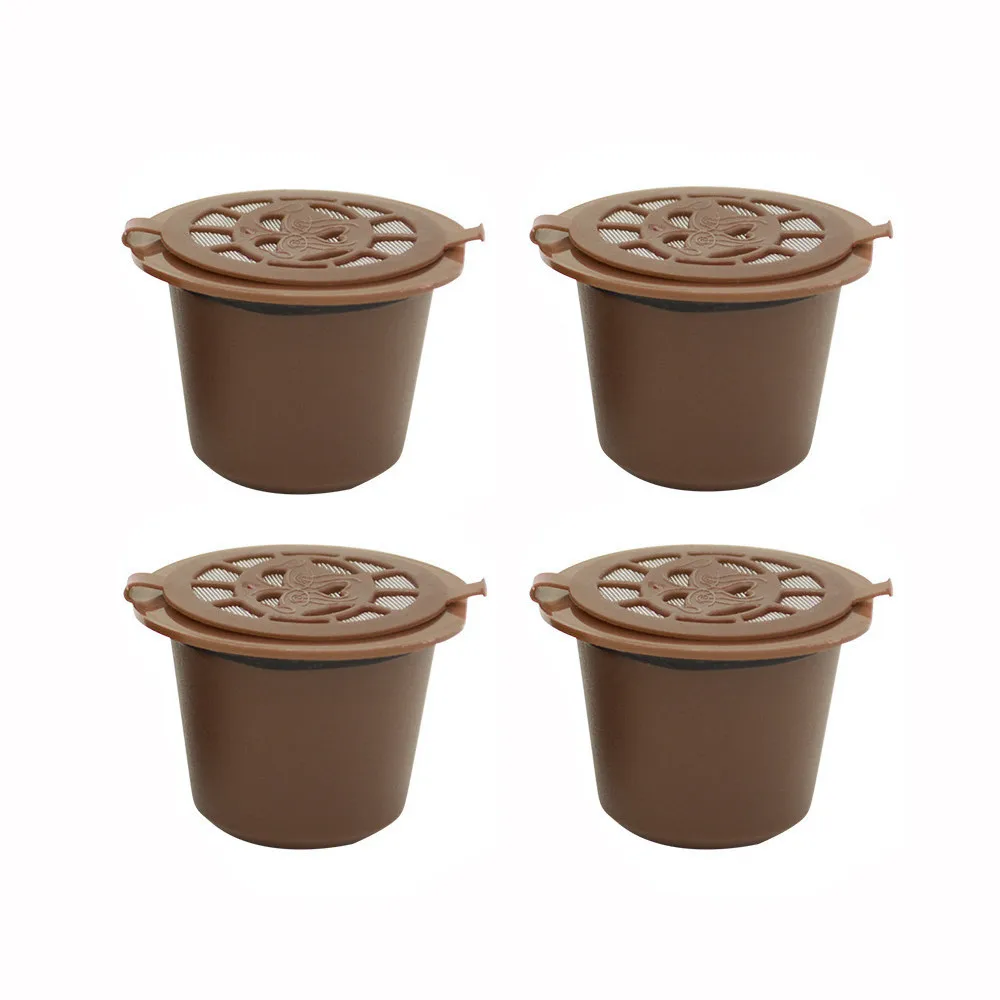Новый многоразовый фильтр для кофе 4 шт для повторного использования кофе капсулы с кофе чашки Кофе фильтр для Кофе машина мягкая капсулы