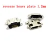 50pcs Micro USB Connector 5pin reverse heavy plate 1.2mm Flat mouth without curling side Female For HUAWEI G7 Lenovo Mini USB ► Photo 2/4