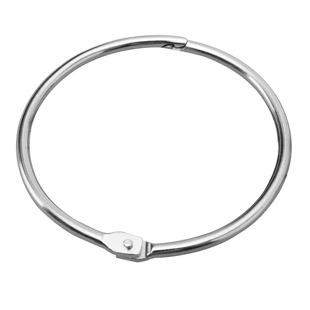 

10 Hinged Rings Metal Binder Craft Split Hinge For Scrapbooking Photo Album Card 75X70mm
