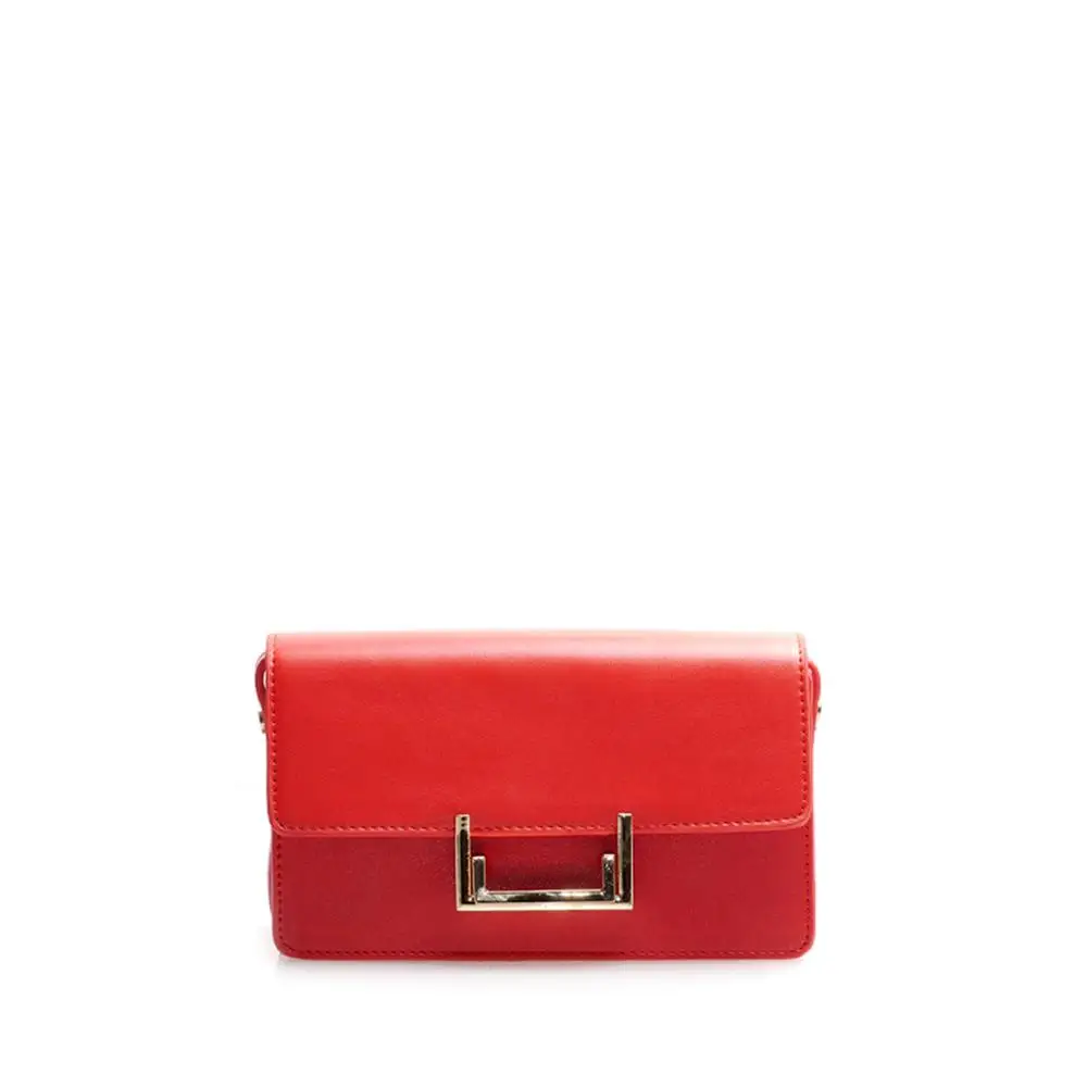 Сумка из искусственной кожи с 3D замком LULU, женская сумка через плечо, хит, стильная модная повседневная маленькая сумка на плечо от известного бренда - Цвет: Red Small