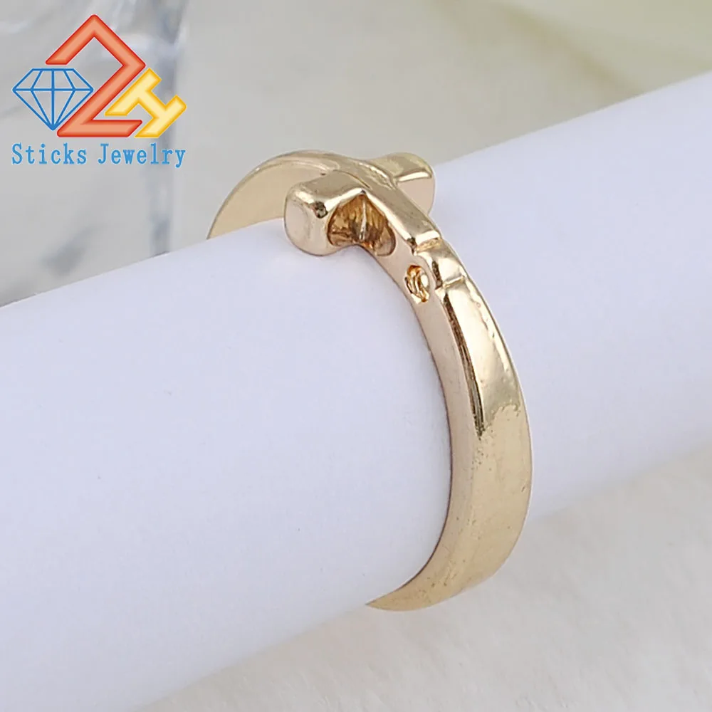 

Charm Rings Gold Plate Cross Alloy Ring