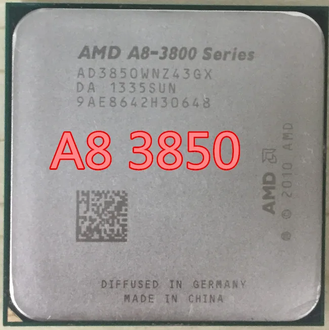 Процессор AMD A8 3850 A8-3850 Quad-Core FM1 2,9 GHz 4MB 100W процессор A8-3850 APU интегрированная графика