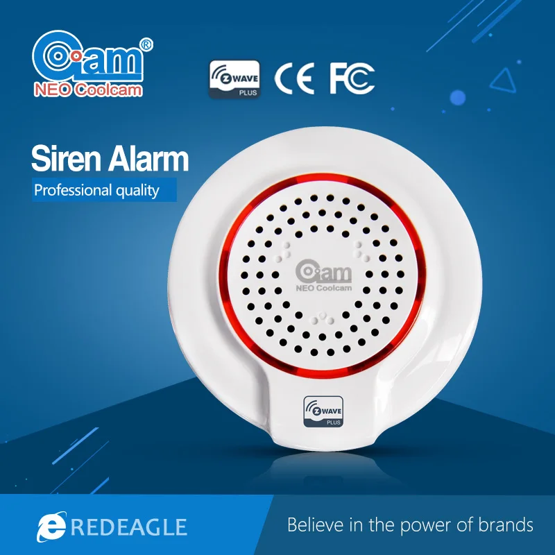 Z wave Wireless Siren Alarm Sensor Compatible with Z wave Plus Sensor