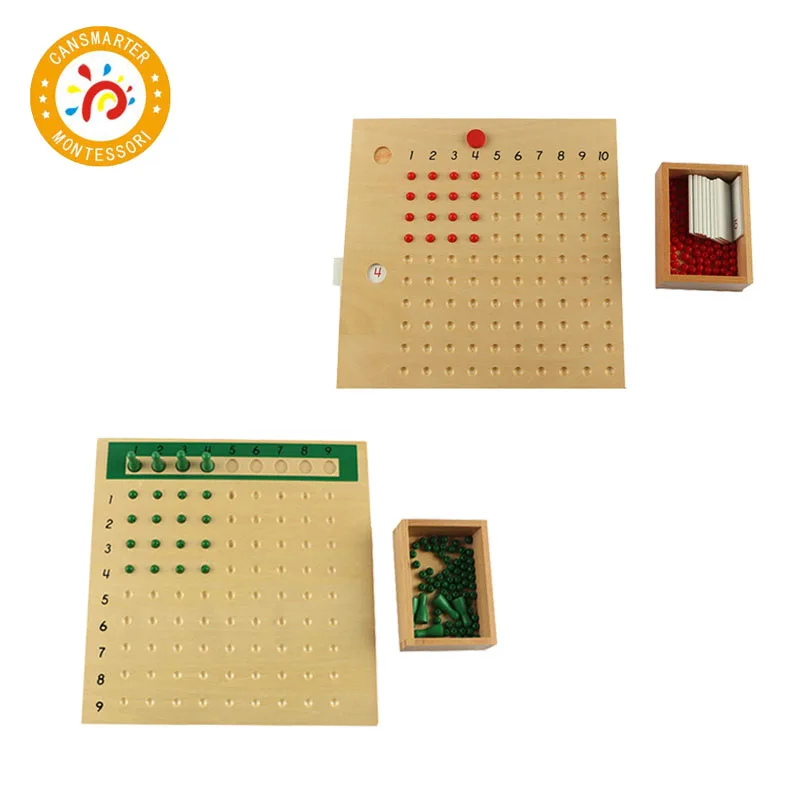 

Kids Math Toys Wooden Learning Multiplication Board Puzzles Brain Teaser Montessori Education Teaching Aids for Children MA047