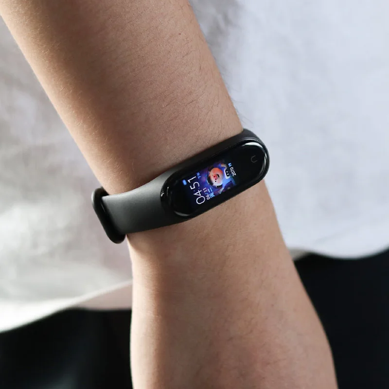 Günstige Xiao mi mi Band 3 4 Globale version Smart Armband Fitness Armband uhr Band 3 Großen Touchscreen Nachricht Herz Rate zeit Smartband