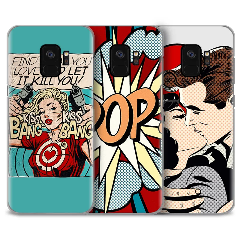 

pop art comic book aesthetics Phone Case For Samsung Galaxy S4 S5 S6 S7 Edge S8 S9 Plus Note 8 2 3 4 5 A5 A7 J5 2016 J7 2017