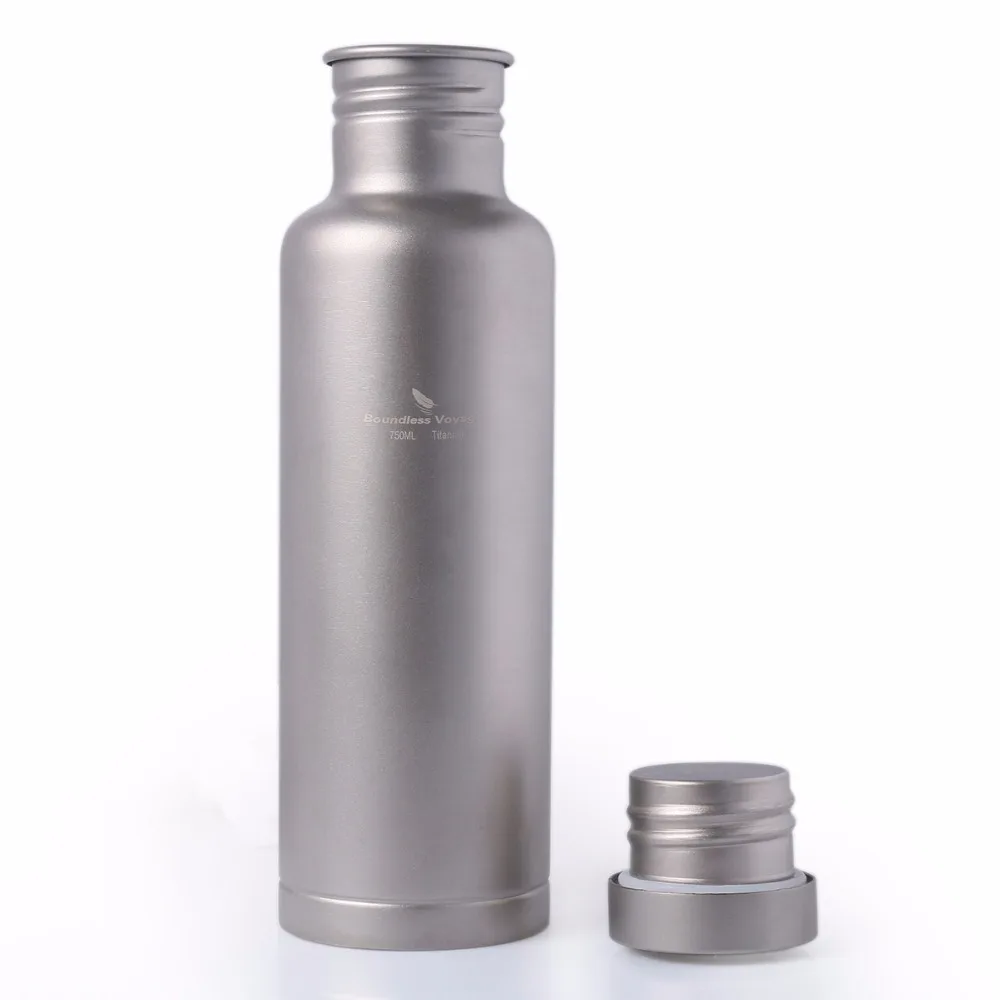 Безграничная Спортивная бутылка из титана с титановой крышкой для отдыха на природе, велоспорта, бутылка для воды с широким горлом 500ml750ml/800ml