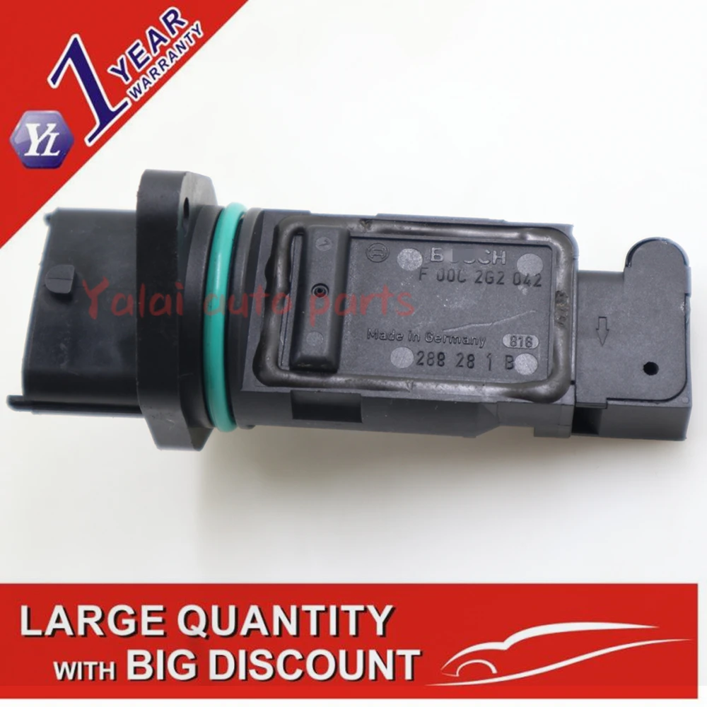 Mass Air Flow Sensor 28164 38210 for 99 05 Hyundai Sonata 2.4L Santa Fe