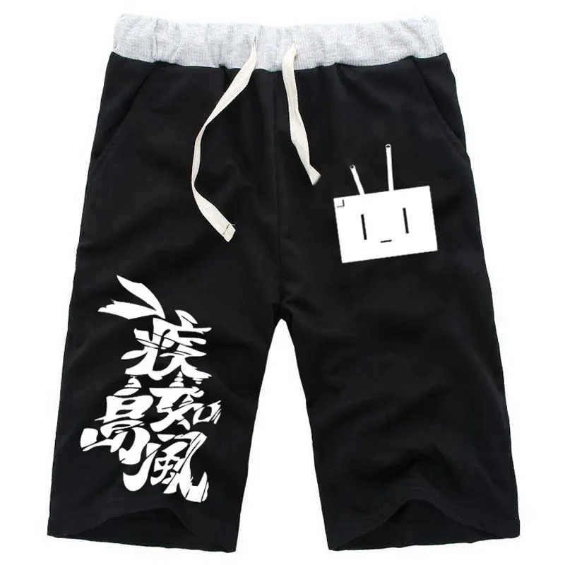 Аниме Kantai коллекция Shimakaze прямые шорты по колено хлопок повседневные пляжные короткие штаны для фитнеса тренировочные штаны с карманами брюки