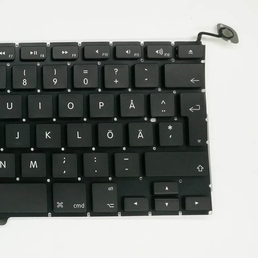 10 шт. новая шведская клавиатура с подсветкой для Macbook Pro 13 ''A1278 2009 2010 2011 2012|a1278