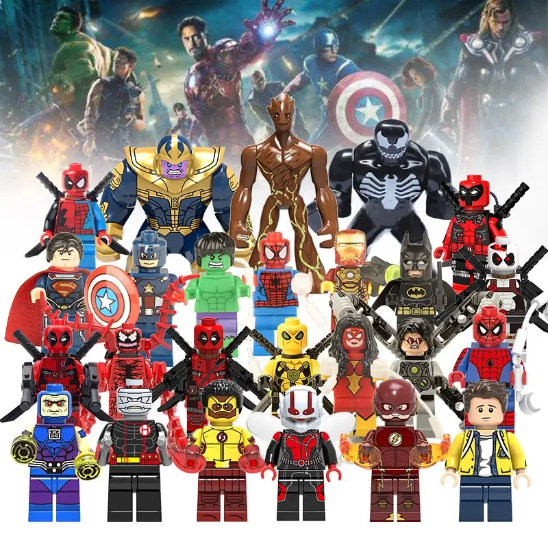 

Avengers 3 Infinity War Ant-Man Action Figure Venom Deadpool Thanos Hulk Building Blocks Compatible with LegoINGlys Marvel Toys