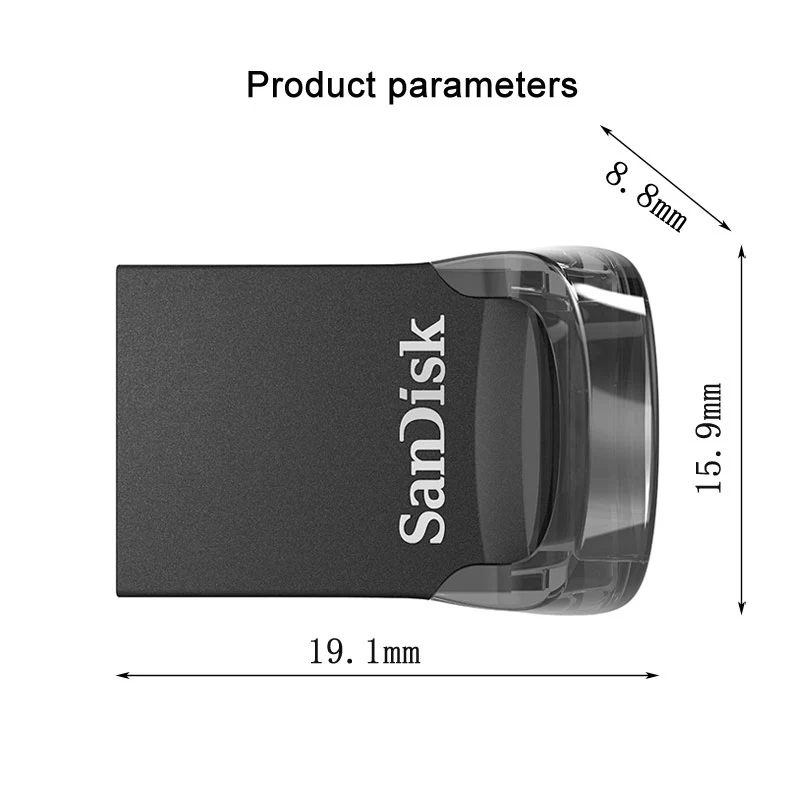 SanDisk Флешка USB 3,1 флэш-накопитель CZ430 64GB usb милый мини USB флеш-накопитель 3,1 диск на ключ usb 64 go для ноутбука