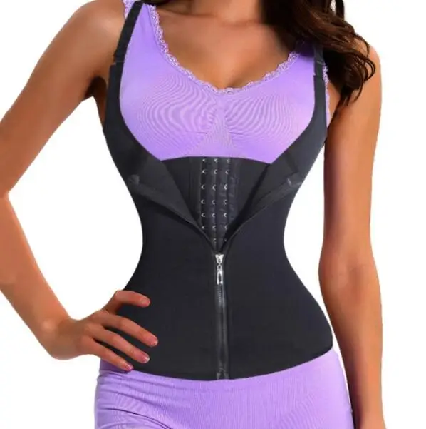 

Shoulder Strap Corset Back Trainer Slimming Belt Vest Corset Women Zipper Hook Body Shaper Waist Cincher Slimming Face Lift Tool