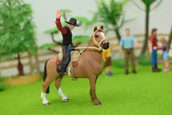 

pvc figure model woman rider+ horse toy