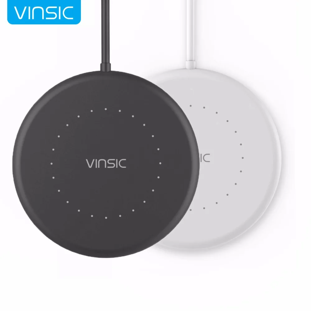 

Vinsic Mini Qi Wireless Charger 5V/1A Portable Charging Pad for iPhone X / 8 Samsung Galaxy S7 S6 Edge Note 5 Qi Enable Phones