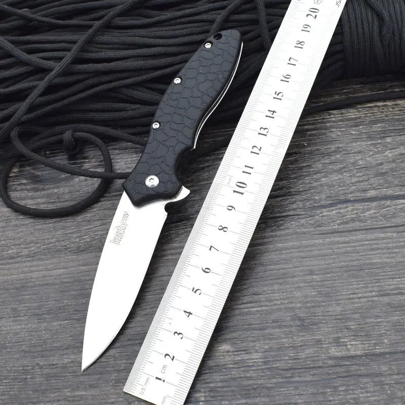 Survival Knife KERSHAW Pocket Folding 8CR18MOV Steel Blade Knifes G10