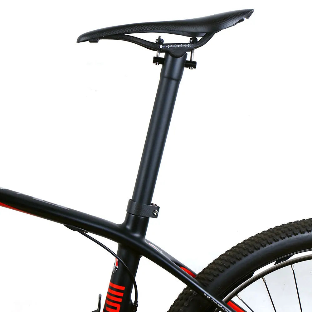 Велосипедный Спорт подседельный велосипед Велоспорт цикл подседельный MTB велосипеда дороги углерода подседельный штырь 27.2-31.6 мм 300-400 мм супер легкий 130-155 г
