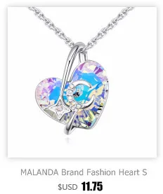 Malanda бренд Кристалл от Swarovski Модные прозрачные Magic Браслеты браслеты для Для женщин свадьбы украшения подарок