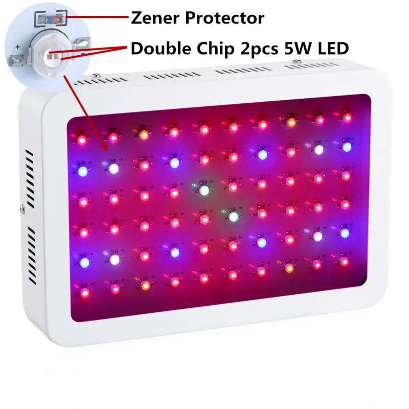600W Medical Plants Growing Light LED with Full Spectrum for Veg and Flowering by HYBER GROW