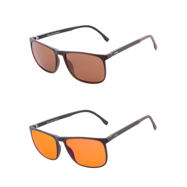 Women Men Polarized Sunglasses Fashion UV400 Anti Blue Ray Orange ...