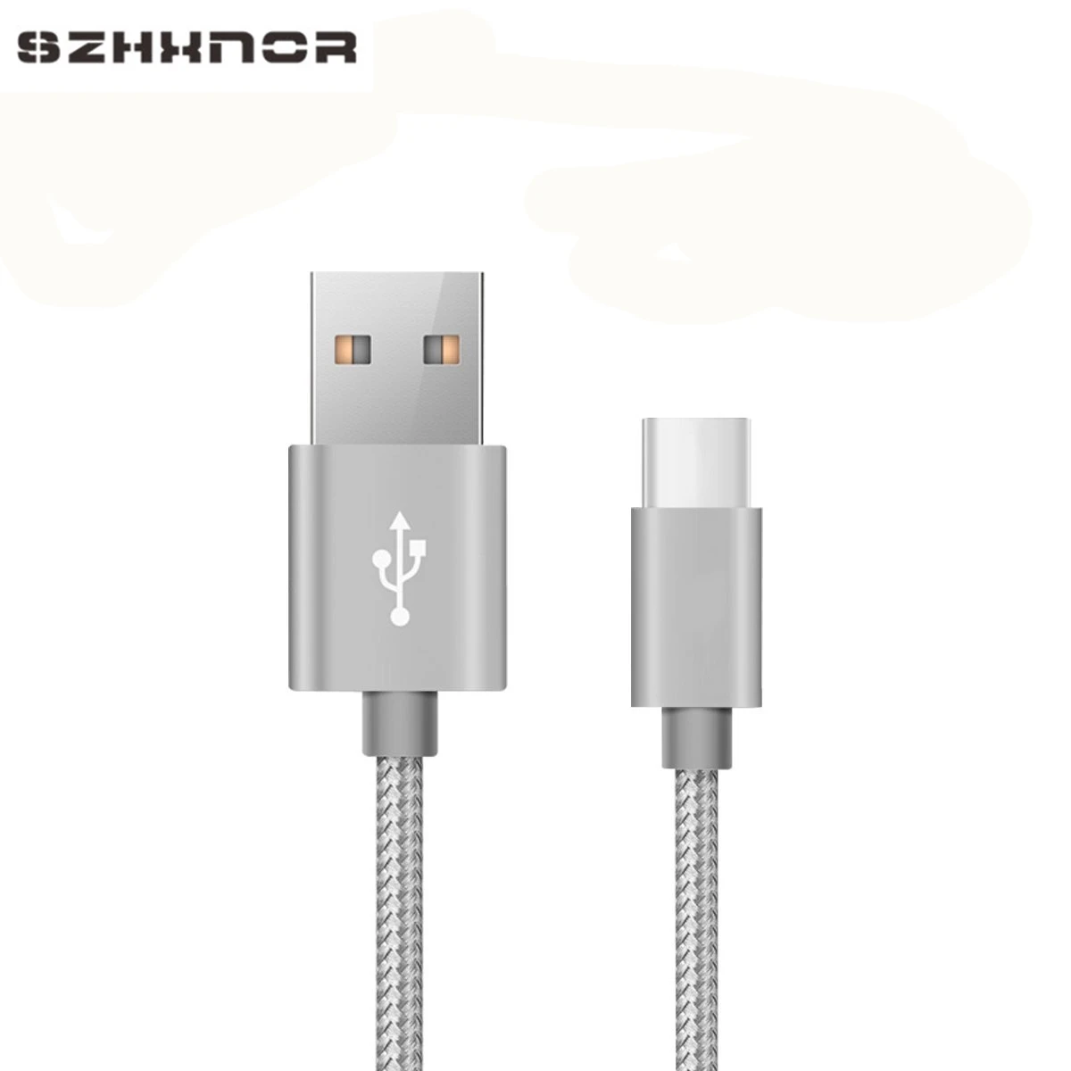 Usb type C быстрое зарядное устройство usb для samsung s8 Wileyfox Swift 2 Plus sony Xperia XA1 htc U12 U11 10 EVO Nexus 5X6 P Oneplue LG V30 - Тип штекера: silver cable