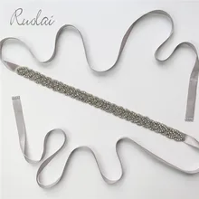 Multi Color Rhinestone Wedding Belt Satin Belt Silver Crystal Sash Ribbon Bridal Belt Sparkly Waistband Wedding Accessories FB9