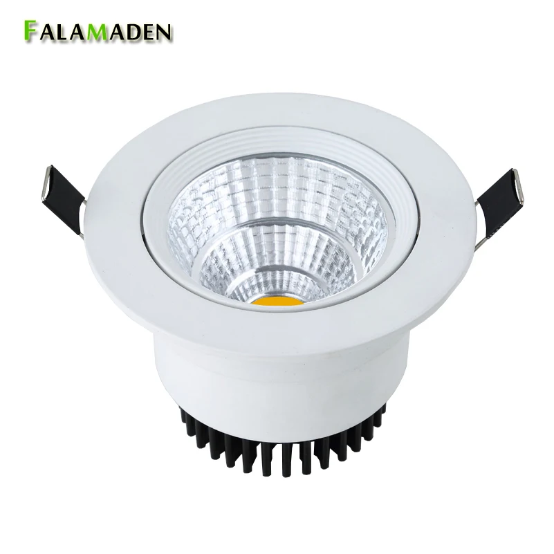 

3W 5W 7W 10W 15W 20W 30W COB spotlight indoor LED lamp good quality light source&aluminum radiator new reflector prevent glare