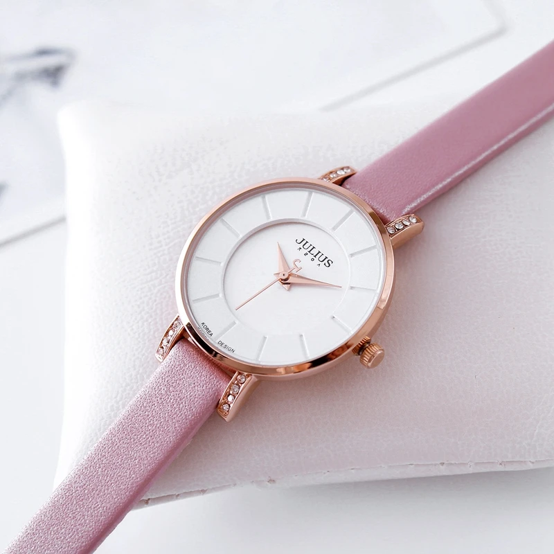 Wholesale Women best leather ladies dress rhinestone wrist watches fashion casual Miyota quartz watch Julius Korea design colcks Wholesale Women best leather ladies dress rhinestone wrist watches fashion casual Miyota quartz watch Julius Korea design colcks