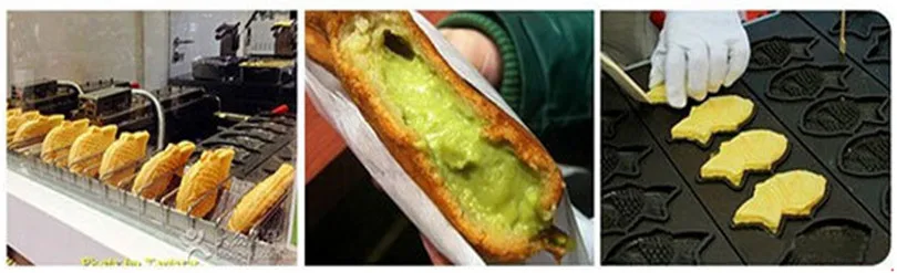 Машина Taiyaki электрическая вафельница в форме рыбы японском стиле для закусок 1104A (19)