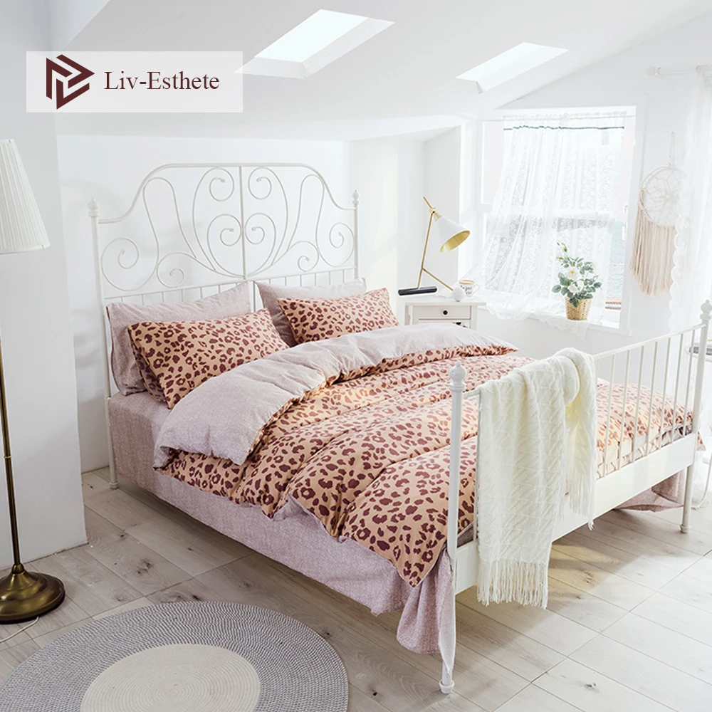 Liv-Esthete сексуальный комплект постельного белья с леопардовым принтом, современный пододеяльник, простыня, наволочка, двуспальная королева, постельное белье для кровати кинг-сайз для взрослых