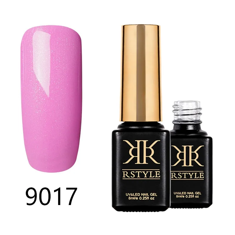 Лак для ногтей rstyle 8 мл 9001-9062 чистый цвет УФ-гель для ногтей Soak Off Nail Art Полупостоянный гель лак набор для наращивания ногтей праймер - Цвет: SC9017