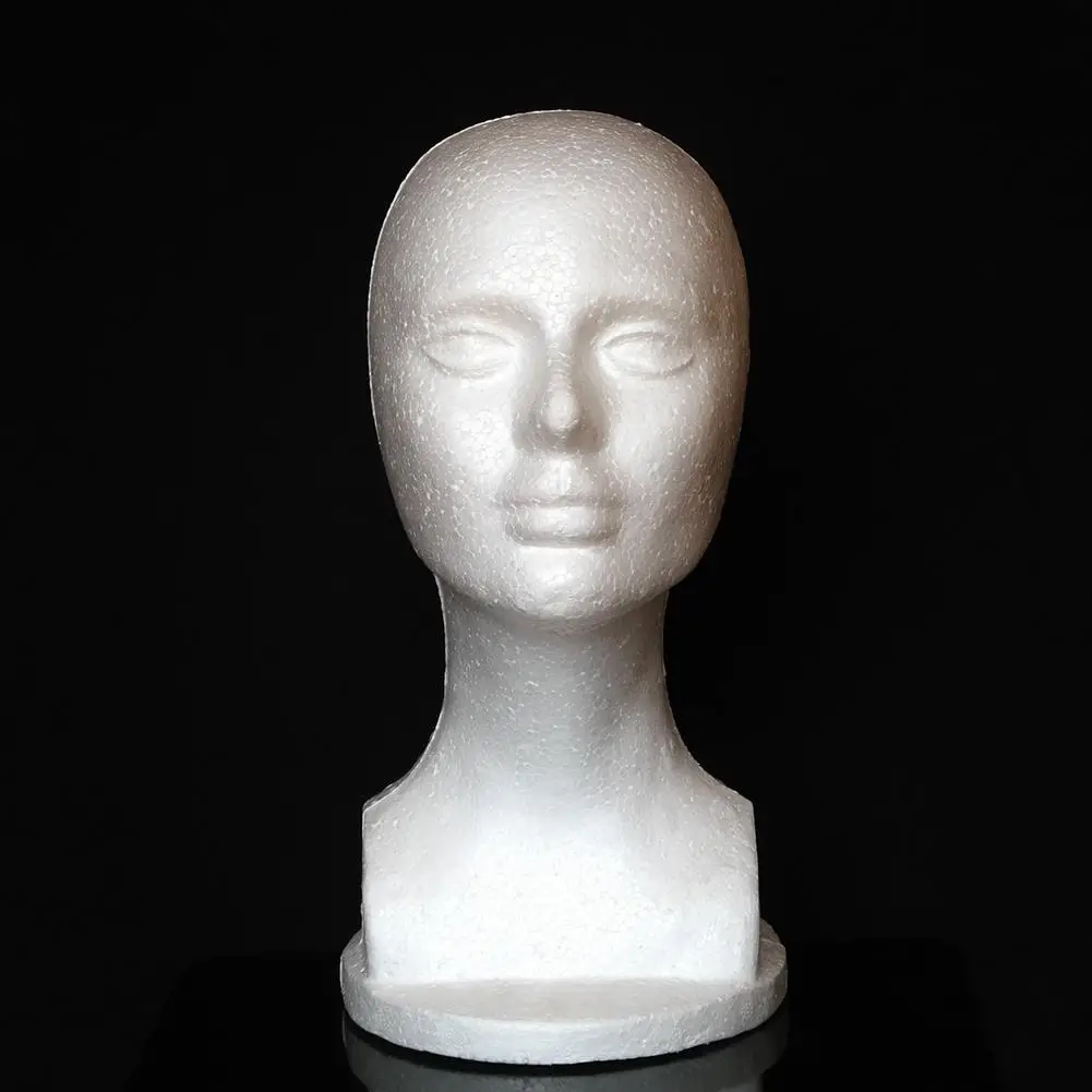 Female Foam Mannequin Manikin Head Model Shop Wig Hair Jewelry Display Stand 50*31cm