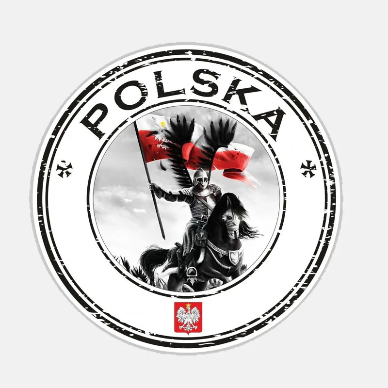 

11.2CM*11.2CM Accessories Round Poland Polska Husarz Decal Car Sticker 6-2681