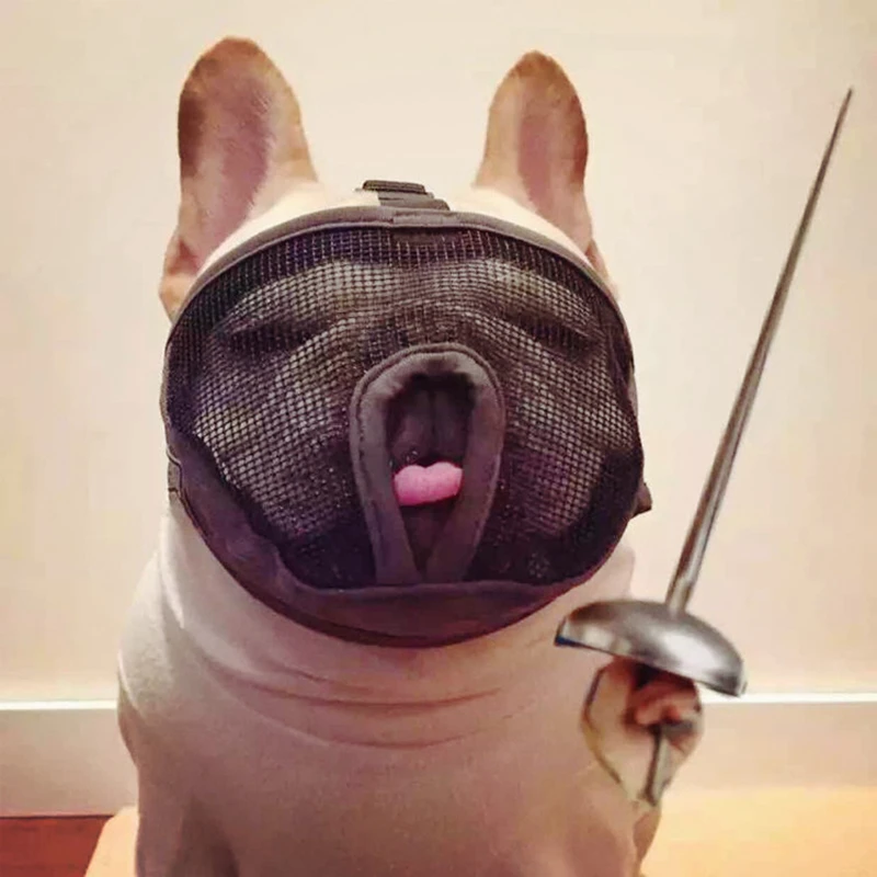 

[MPK Store] Short Snout Muzzle for Bulldogs, French Bulldog (Frenchie), Protection Mask, Diet-Control Mask, Bark Deterrents