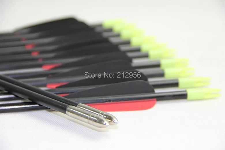 Longbowmaker 12PCS 33 Inches Fiberglass Target Practice Arrows F2RBT1