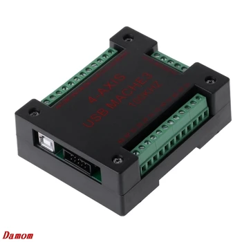 

CNC USB MACH3 100Khz Breakout Board 4 Axis Interface Driver Motion Controller Damom
