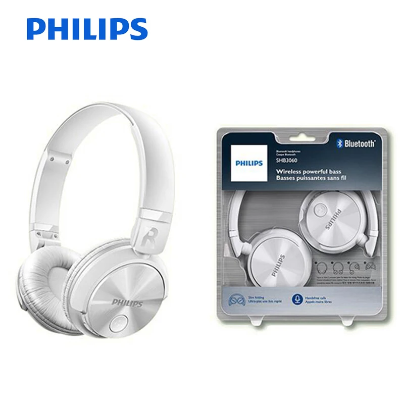 Philips Bluetooth Headphone SHB3060 Wireless headset with Micro USB Lithium Headband Battery 11 Hours Music Time for S9 S9 Plus