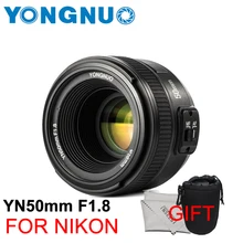 NEW YONGNUO YN 50mm F1.8 AF/MF Large Aperture Auto Focus Lens UV Filter Size 58mm For Nikon SLR cameras VS YN50mm f1.8 For Canon