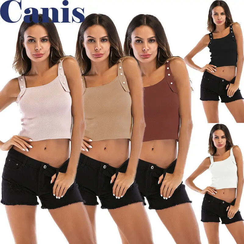 

New Women Summer Lace Vest Top Sleeveless Blouse Casual Tank Tops T-Shirt