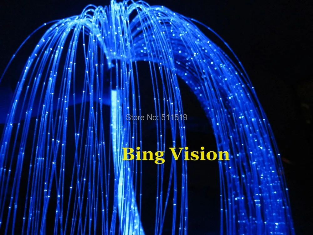 DIY sparkle FIber optic lighting curtain, 2000 strands 0.75mm 50W RGB