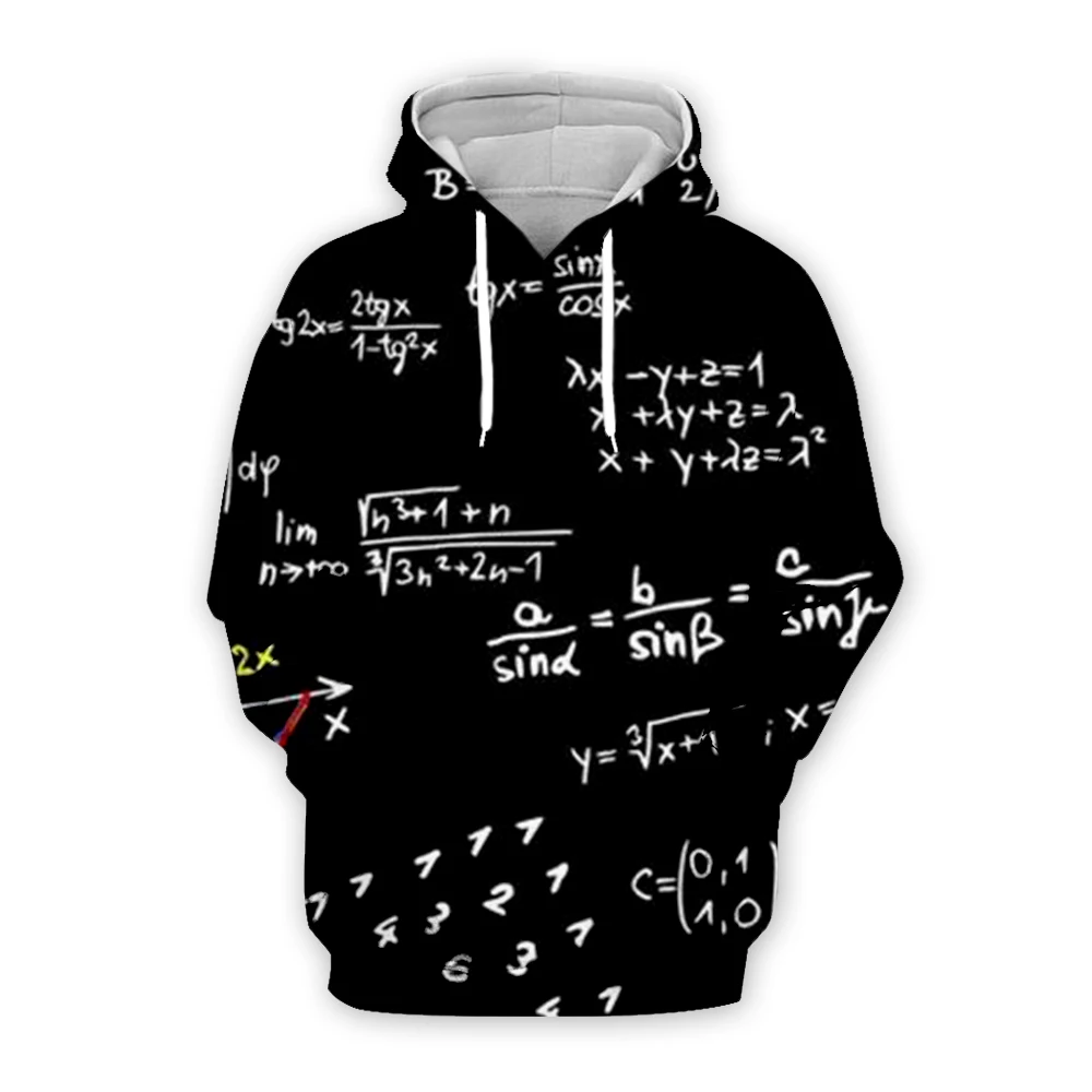 

PLstar Cosmos Math science hoodies for boy Graphic 3d sweatshirts/vest/tee men/women funny print Einstein Zipper casual style-6