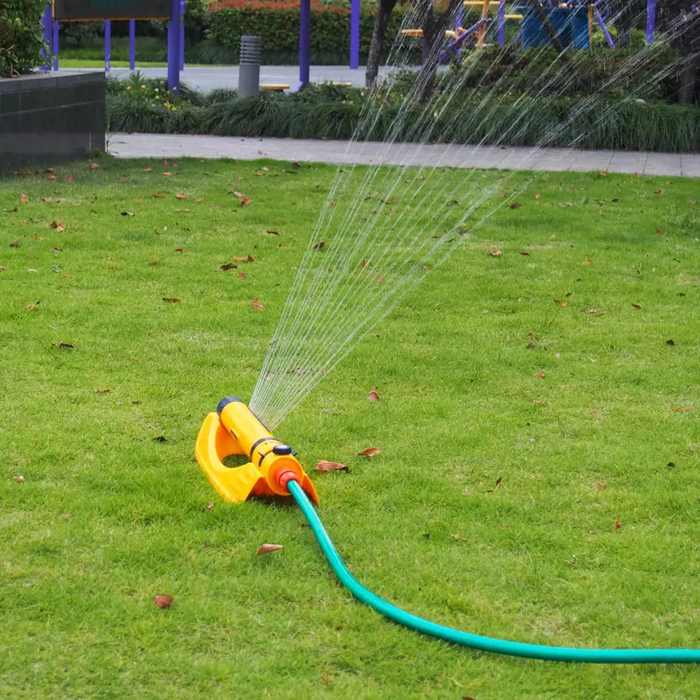 

Newly Lawn Sprinkler Plastic Automatic Rotating Adjustable Garden Watering Irrigation Nozzle Sprinklers