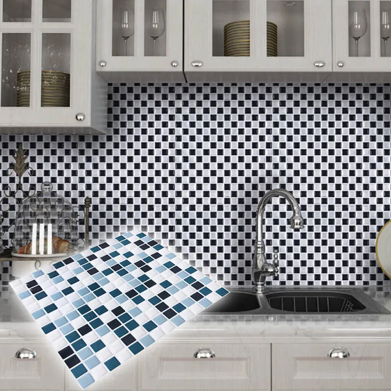 DIY Mosaic Tile Kitchen wallpaper 3D Wall Stickers Home Decor Waterproof PVC Bathroom Decorative Self Adhesive Kitchen Stickers DIY Mosaic Tile Kitchen wallpaper 3D Wall Stickers Home Decor Waterproof PVC Bathroom Decorative Self Adhesive Kitchen Stickers