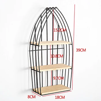 

Mediterranean Adornment Boat-shaped Iron Scaffolding Living Room Bedroom Wall New Ornaments Shop Net Cafe Wall Decoration Crafts