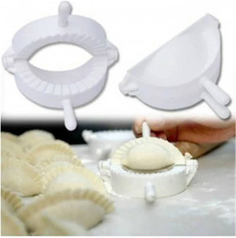Practical Kitchen Tools Magic Manual Pack Dumpling Machine Food-grade Plastic Pinch Home Pack Dumpling White Color Cooking Tools