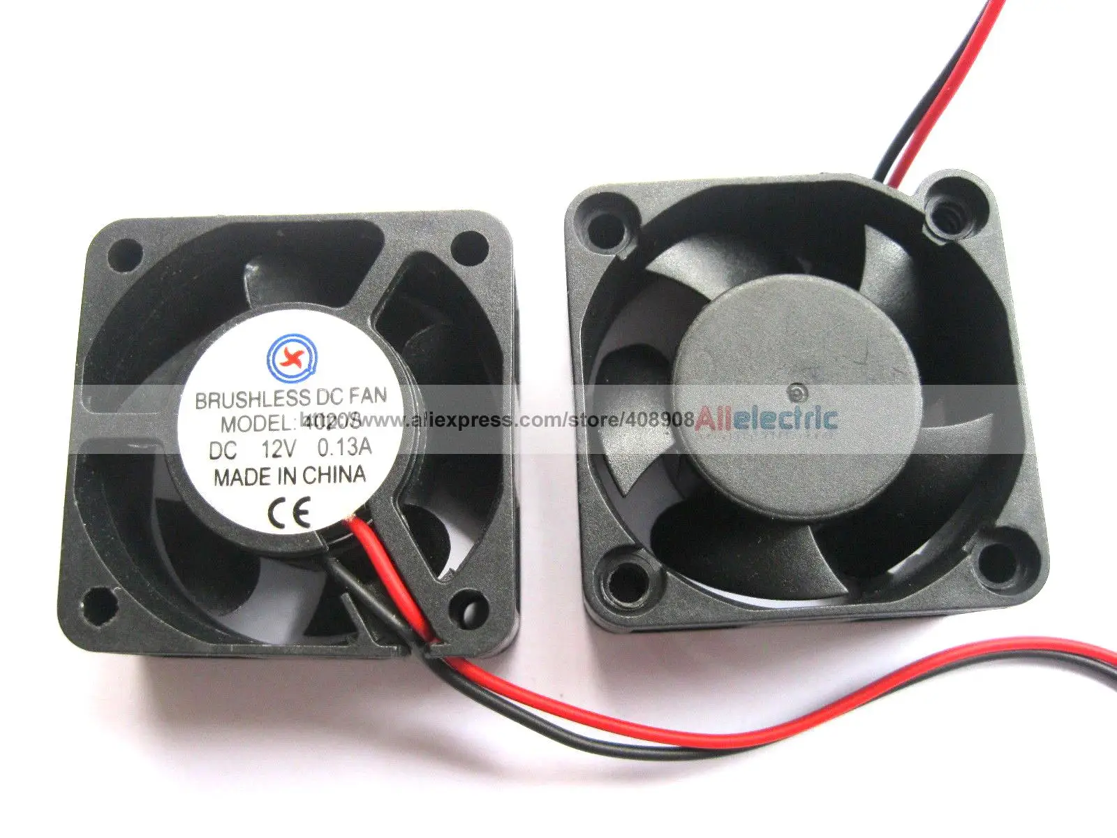 Brushless Cooling Fan 5 Lâmina 12 v 4020 s 40x40x20mm 2 Fios 10 Pcs dc