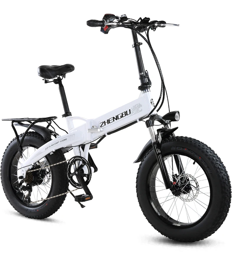 Discount 48V 10Ah Lithium battery,350W Powerful Motor,  20" 4.0 Width Tire Snow Bike, Folding Electric Bike,Fat Bike,MTB Mountain Bicycle 27